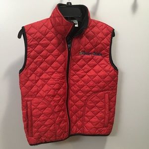 Red Lori Ford quilted vest kids size L
